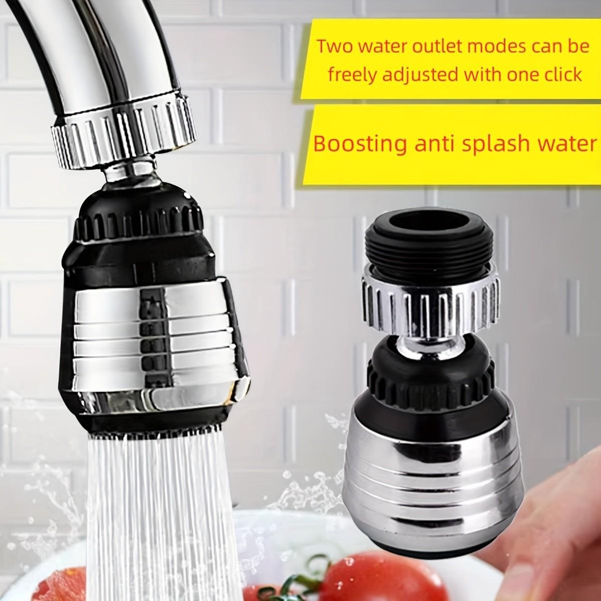 Adjustable Kitchen Faucet Aerator Set, Filtered Water Spout, Oxygenating Shower Head, Splash Proof, Effective Water Saving Home Accessory