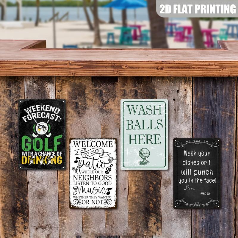 Music Lover Aluminum Wall Decor, 8x12 Inch Retro Metal Sign Poster, Outdoor Indoor Decoration, Humorous Gift, Durable 2D Print