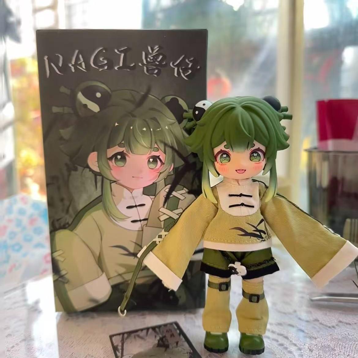 Nagi Beast Boy Series Blind Box Jointed Dolls, Cute Chinese Style Anime Figures, Collectible Mystery Characters, Perfect Gift for Kids and Collectors