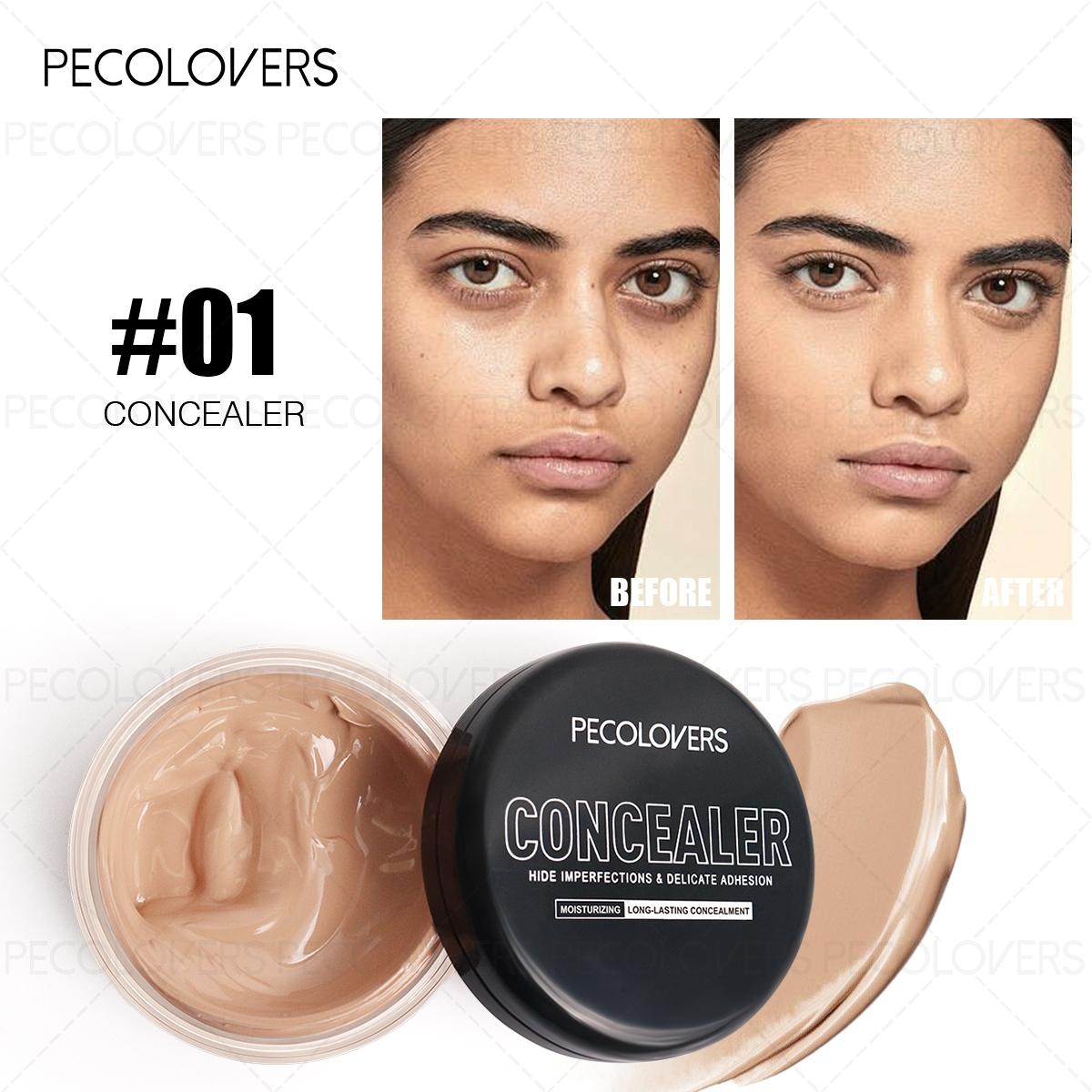 1pc All-Day Matte Full-Coverage Concealer - Transfer-Resistant Seal, Adaptable Color Technology & Universal Complexion Fit,, Buildable Layerable Coverage& Spot Correction Precision, Ideal for Evening Galas- Full Coverage Face Makeup