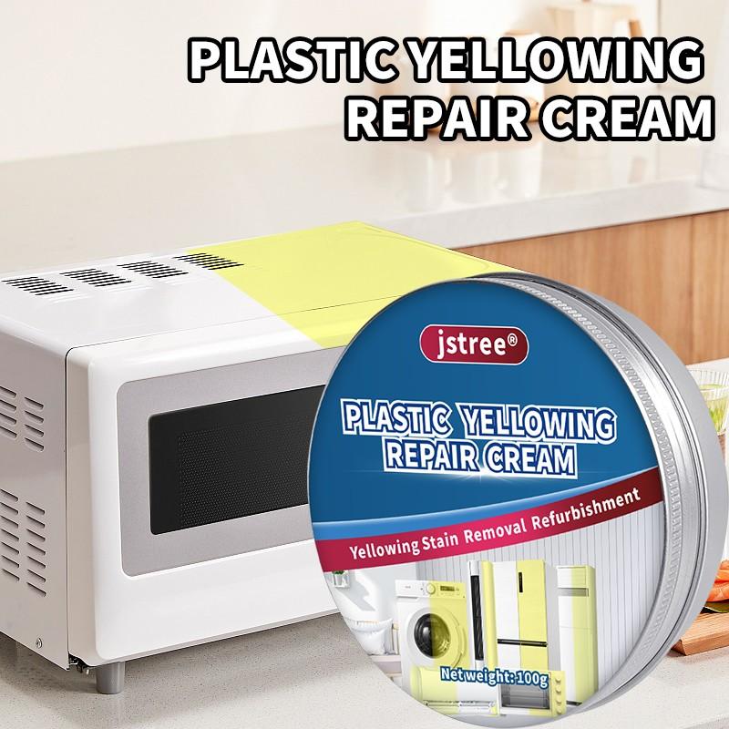 Jstree Plastic Removal Paste, Specifically Designed for Yellowing, Aging, and Discolored Plastics, 100g, Effective Cleaning Solution