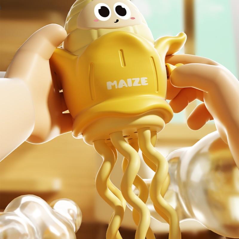 Dancing Dual-Color Corn Spring Toy, Baby Simulation Animal Stress Relief Mechanical Crawling Running Toy, Fun Interactive Plaything