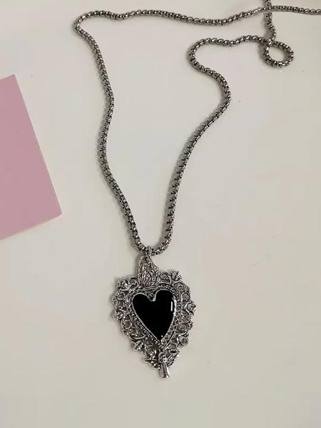 Punk Trendy Cross Star Heart Pendant Necklace Set, Hip Hop Street Style Unisex Couple Design, Perfect for Party Vacation Daily Wear, Fashionable Jewelry Accessories Punk Trendy Cross Star Heart Pendant Necklace Set, Hip Hop Street Style Unisex Couple Design, Perfect for Party Vacation Daily Wear, Fashionable Jewelry Accessories