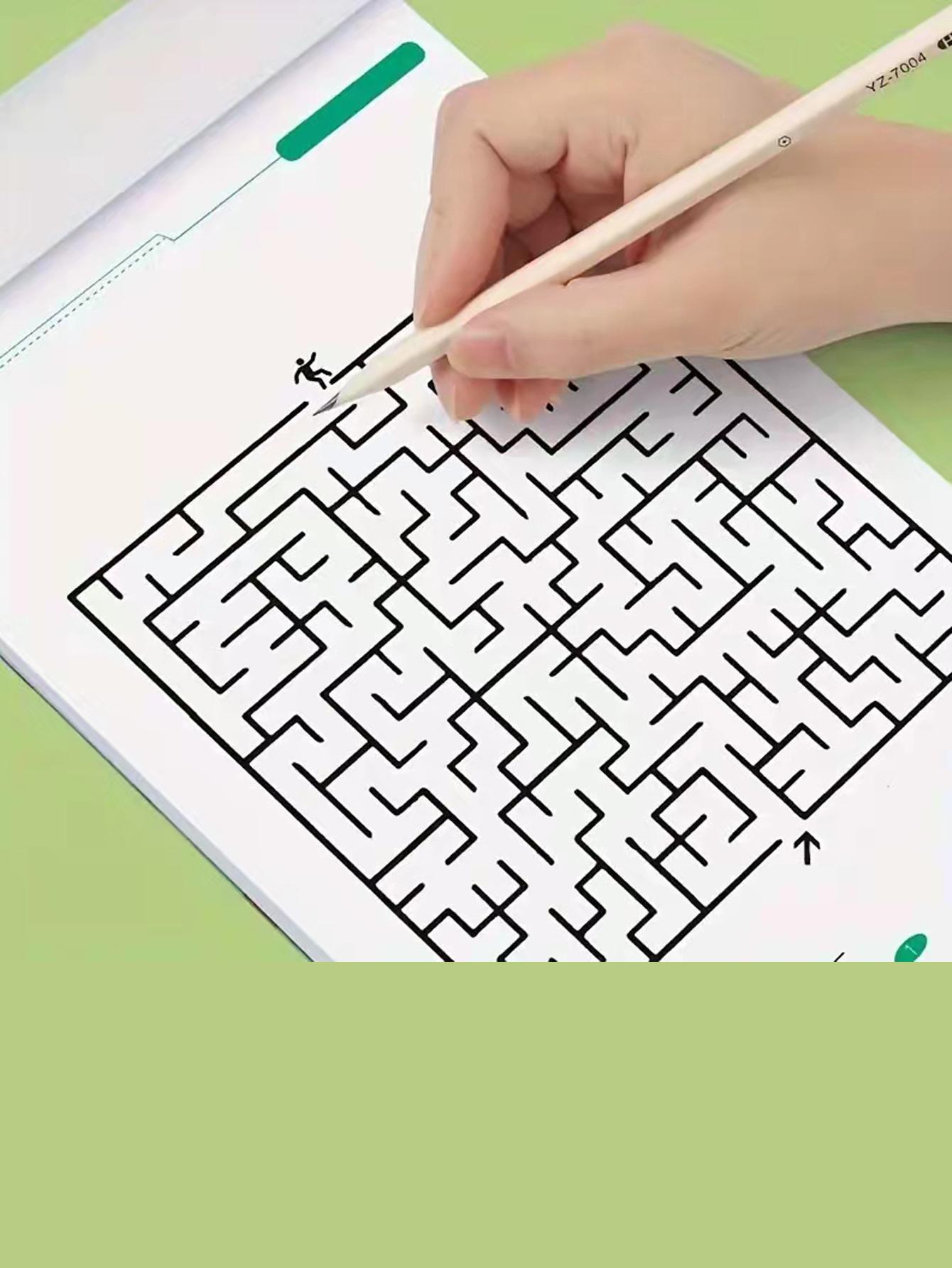 Maze Game Book for Focus Training, Interactive Learning Tool, Early Education Toy for Kids, Perfect Gift for Back-To-School Season