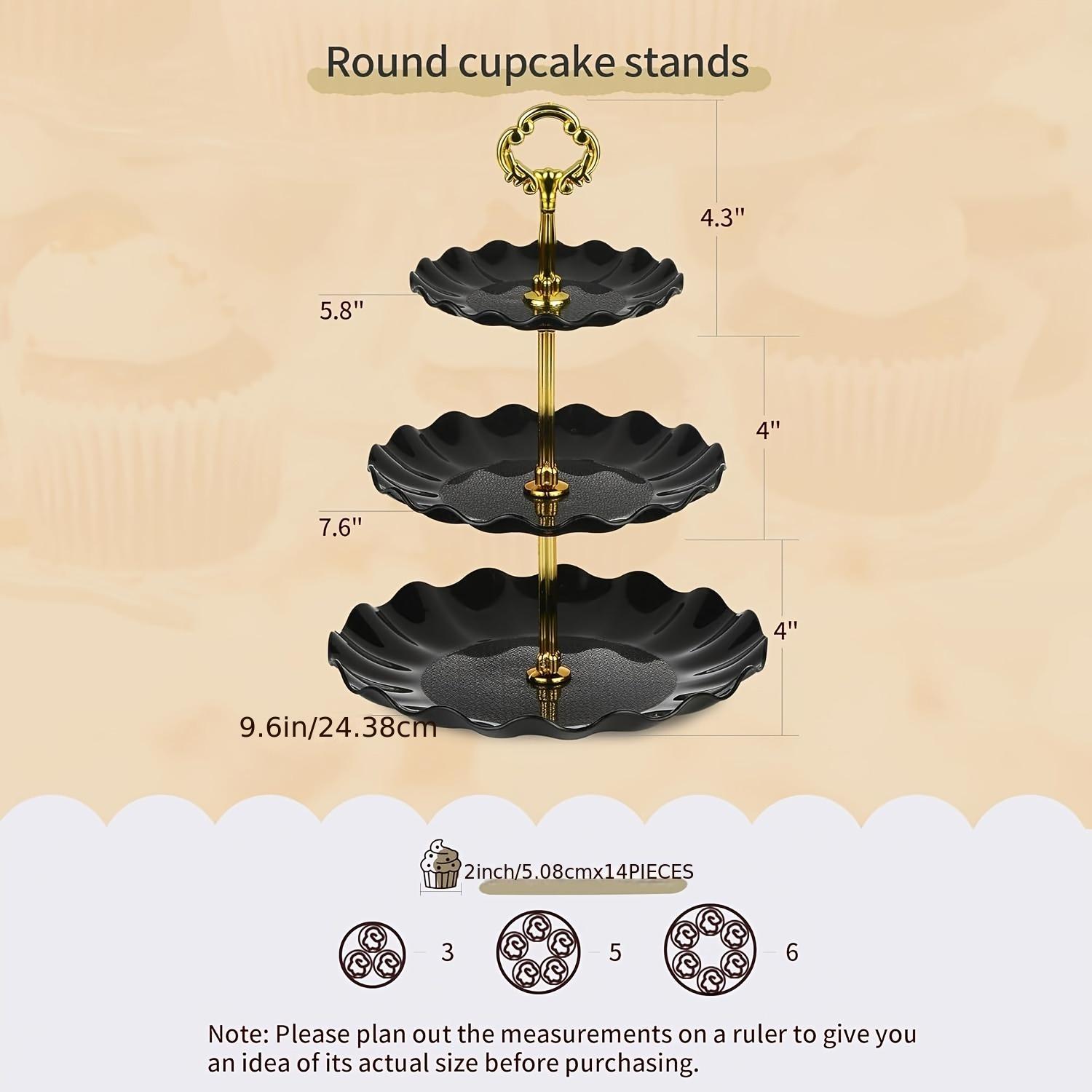 10pcs Cake Stand Set with 3 Double-Tier And 3 Triple-Tier Cupcake Stands, 4 Appetizer Trays, Perfect for Birthdays Bridal Showers