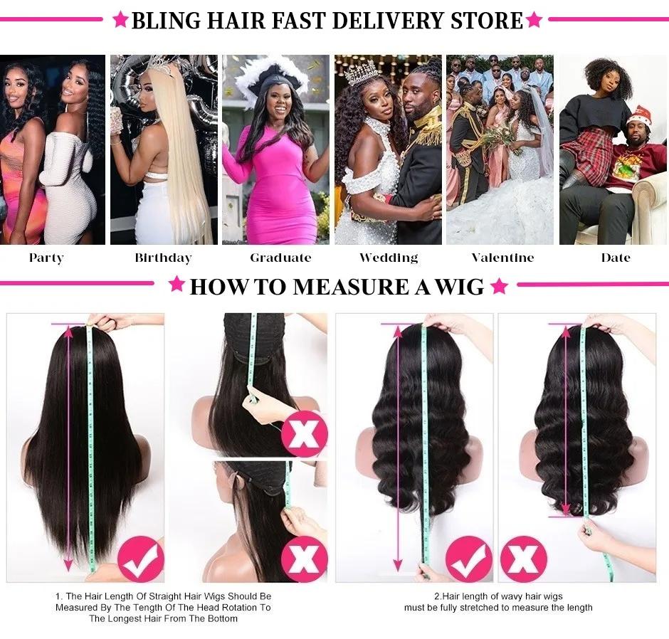 Bling Hair Deep Wave Lace Front Wigs Real Hair 13x4 Transparent Lace Frontal Wig Pre Plucked with Baby Hair 180% Density Natural Color Bling Hair Deep Wave Lace Front Wigs Real Hair 13x4 Transparent Lace Frontal Wig Pre Plucked with Baby Hair 180% Density Natural Color