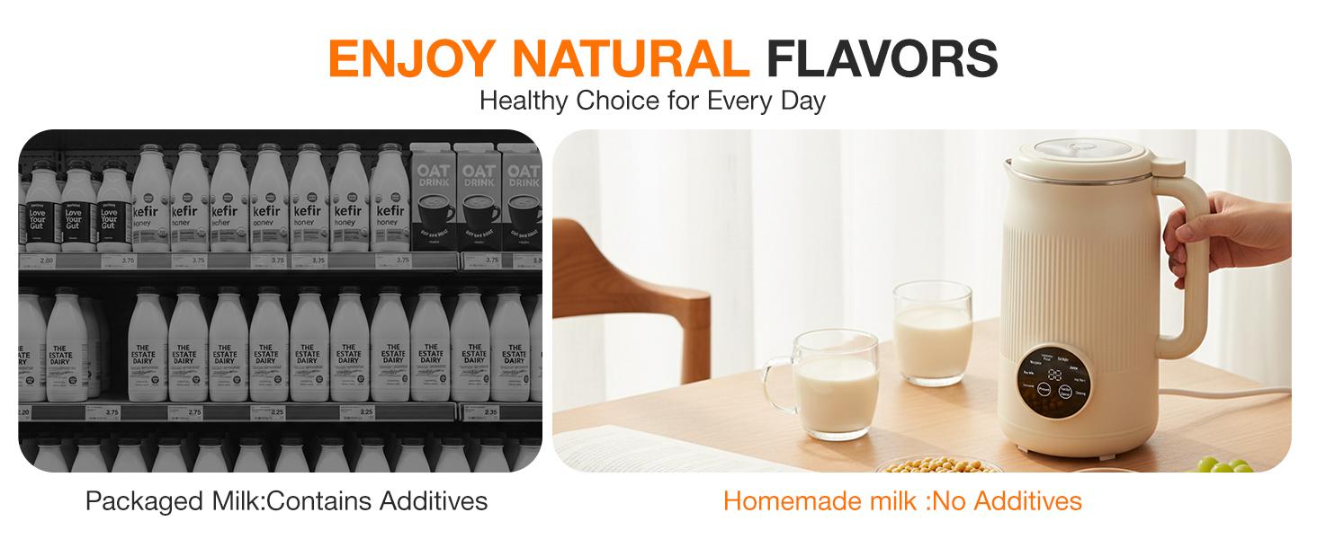 8-IN-1 Nut Milk Maker for Plant-Based Users, 40oz Countertop Machine for Homemade Almond Oat Coconut Dairy-Free Beverages, Blender with Delay Start, Keep Warm, Boil Water, Self-Cleaning