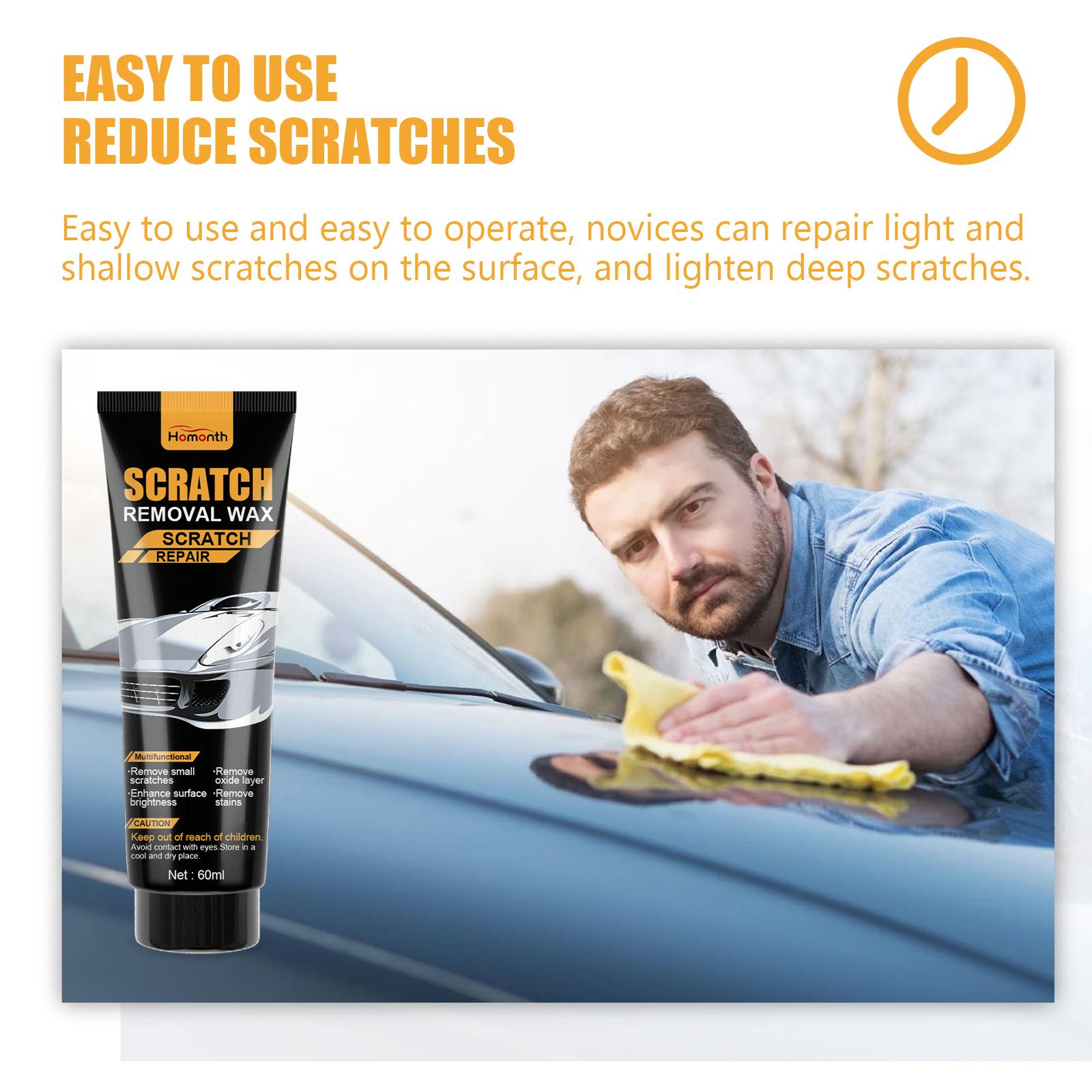 Homonth Car Scratch Fixer Cream - Automobile Coating Agent with Mineral Oil, Fine Mark Surface Polish, Paint Reconditioning & Maintenance Care Product