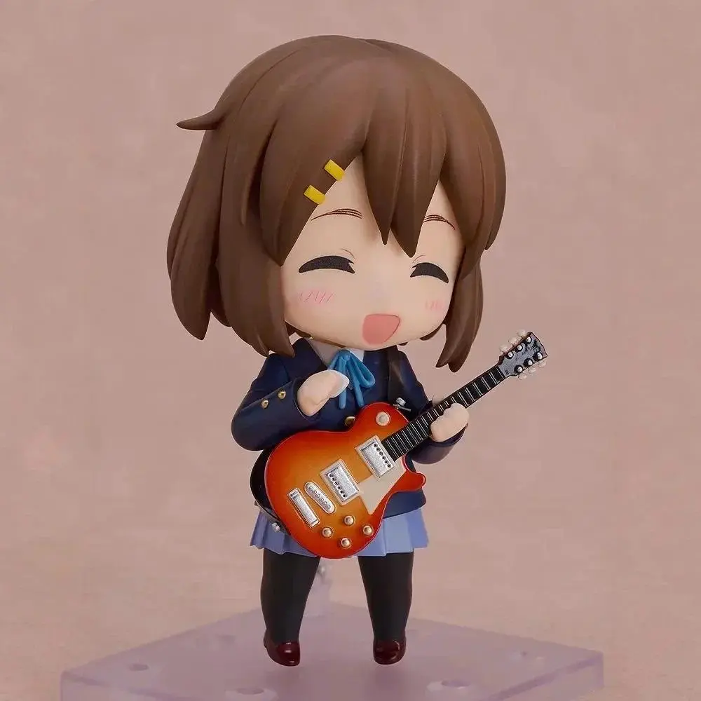Anime K-ON Hirasawa Yui Nendoroid 2900 Q Version Action Figure Car Ornament Collectible Desktop Decoration Doll Trendy Toy Gift