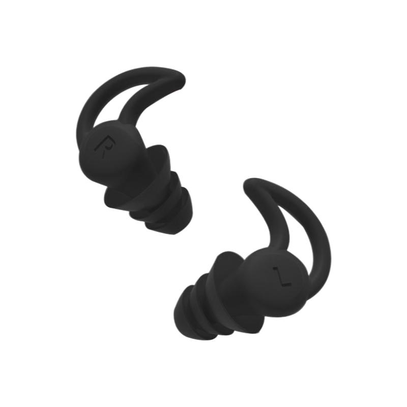 3-Layer Waterproof Reusable Silicone Ear Plugs, 2 Pairs for Swimming, Surfing, Snorkeling, Adults & Teens Aged 14+