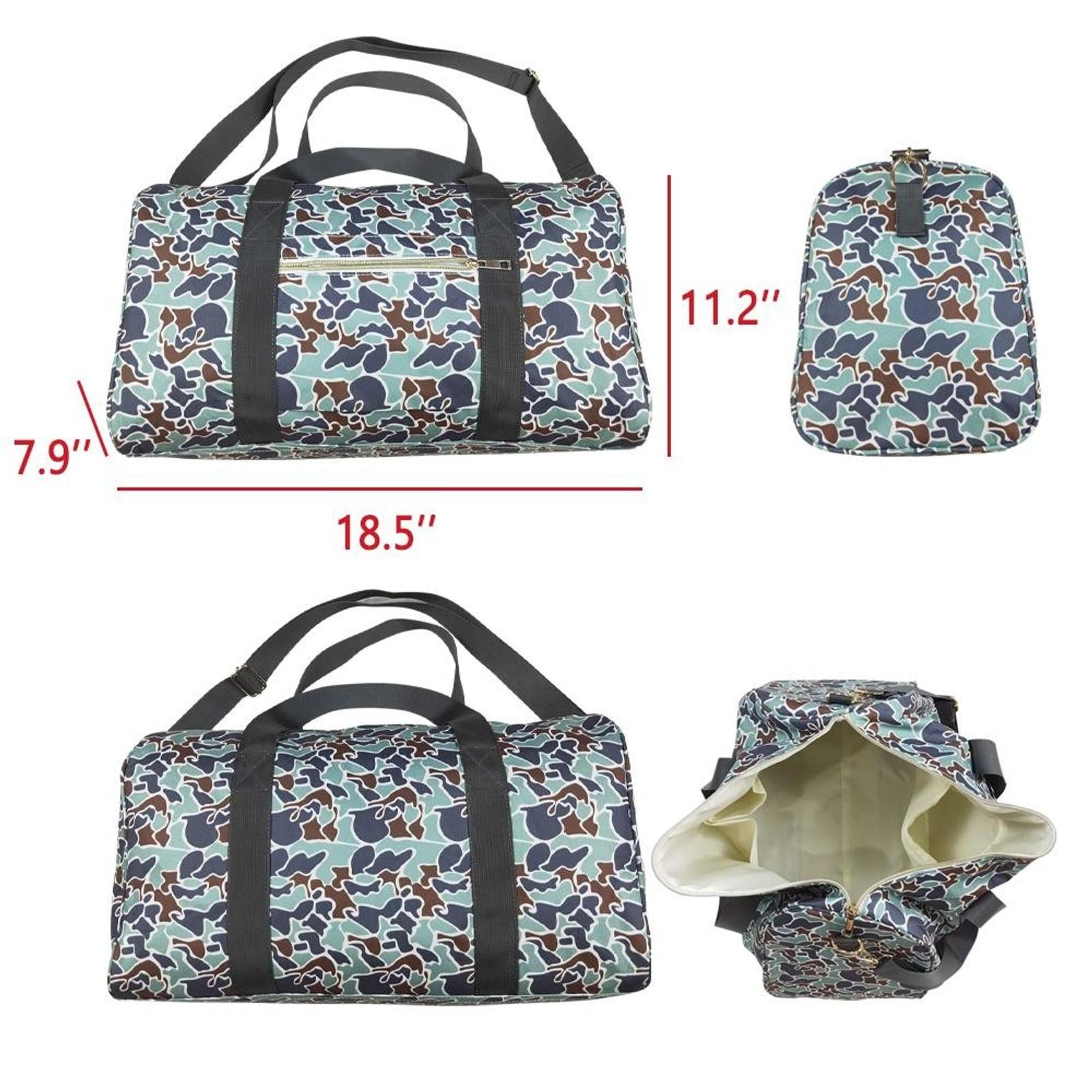 Camouflage Brown Green Gym Bag