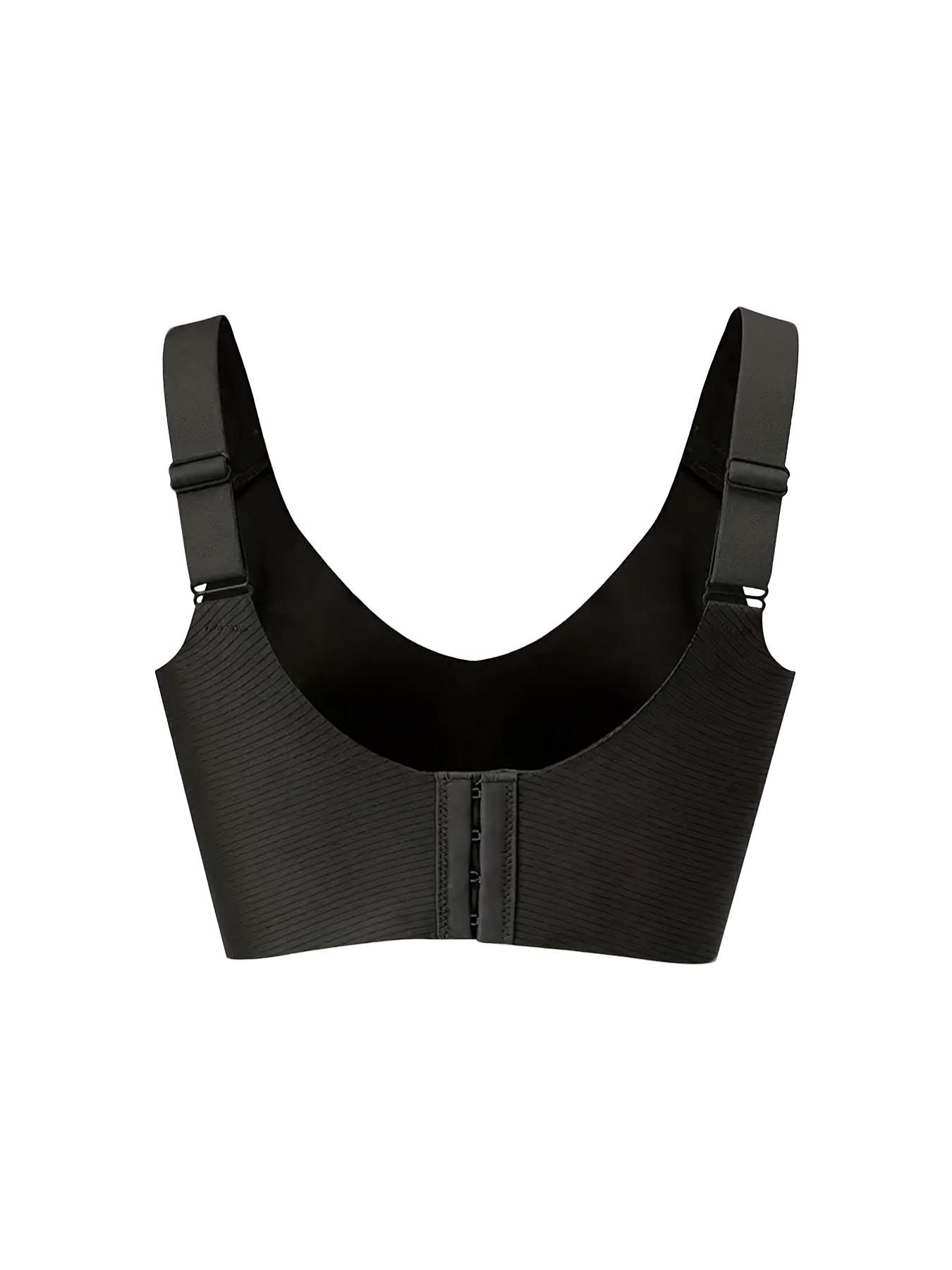 Women's Plus Size Seamless Underwire Bra, Lift & Support, Full Back Coverage, Light Thin Lining, Casual Daily Wear, Fitness Yoga Workout, Stretch Sports Bra