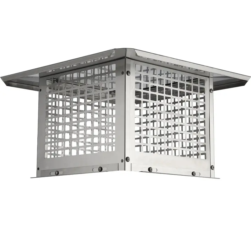 【toolupgrade】VEVOR Chimney Cap, 12x 12 inch, 304 Stainless Steel Fireplace Chimney Cover, Not Easily Toppled Practical Accessories Easy Installation, Fits Mesh Flue Covers Outside Clay Flue Shingles, Silver