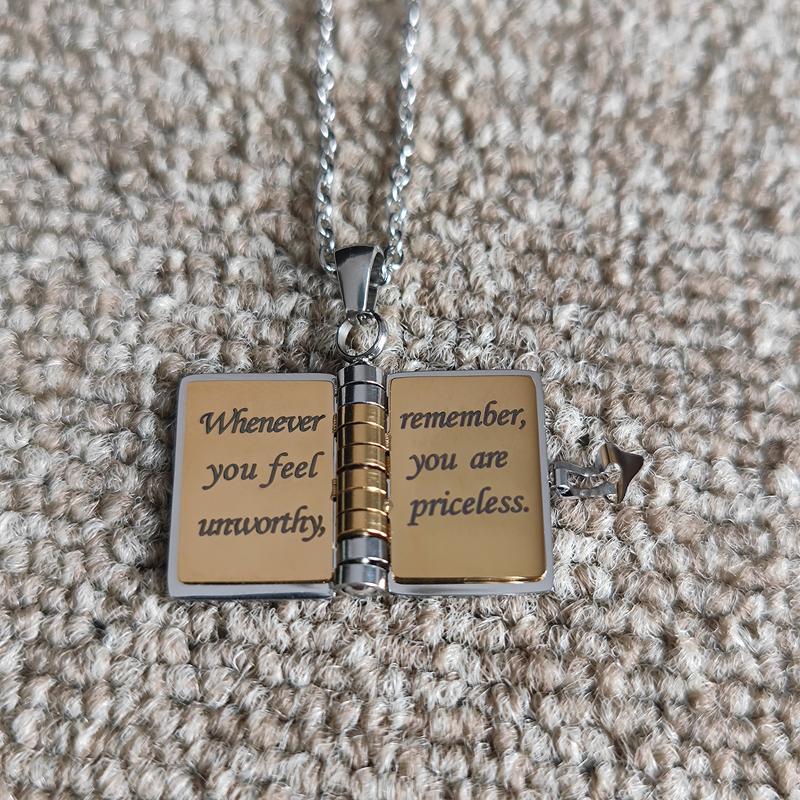 My Little Star Book Necklace for Daughter, Son, Lover, Granddaughter, Birthday Gift Graduation Jewelry of Love, Adorable & Meaningful Jewelry