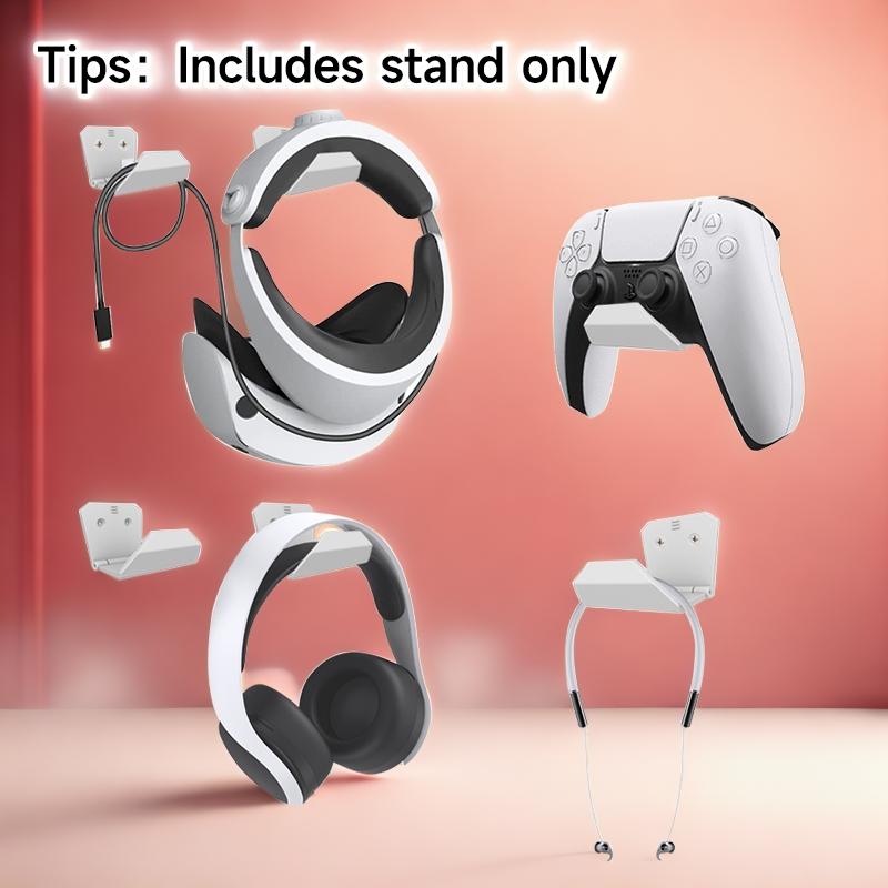 Multifunctional Game Controller Holder, Desktop Storage Rack for Game Controller & Headphone, Universal Game Controller Storage Rack for PS5/Xbox/Switch Pro