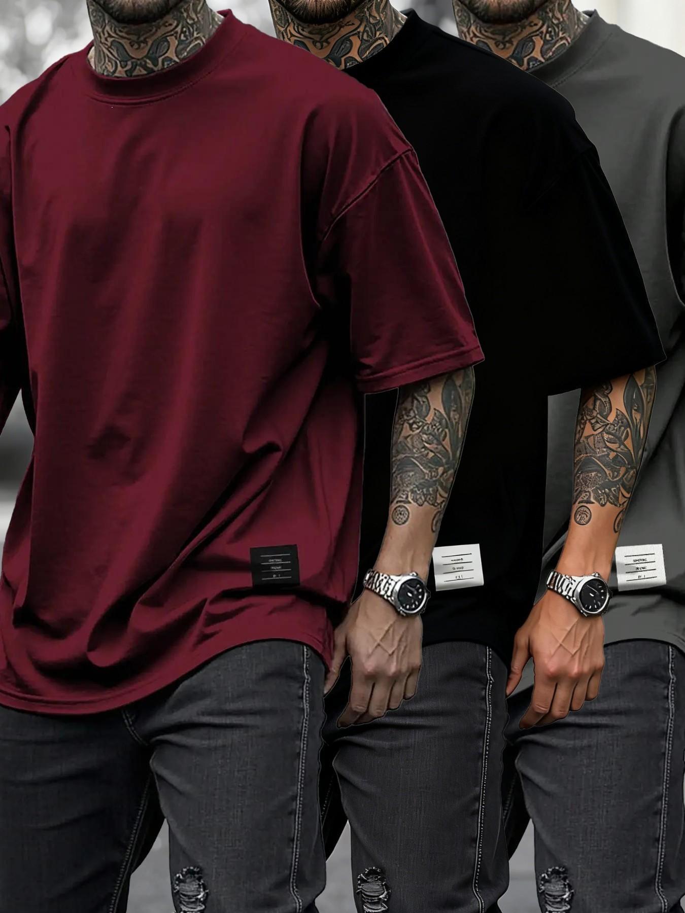 Men's Plus Size Round Neck Short Sleeve Shirt, Ultra Comfortable Everyday Wear, Casual Streetwear Oversized Style, Perfect for Daily Use Men's Plus Size Round Neck Short Sleeve Shirt, Ultra Comfortable Everyday Wear, Casual Streetwear Oversized Style, Perfect for Daily Use