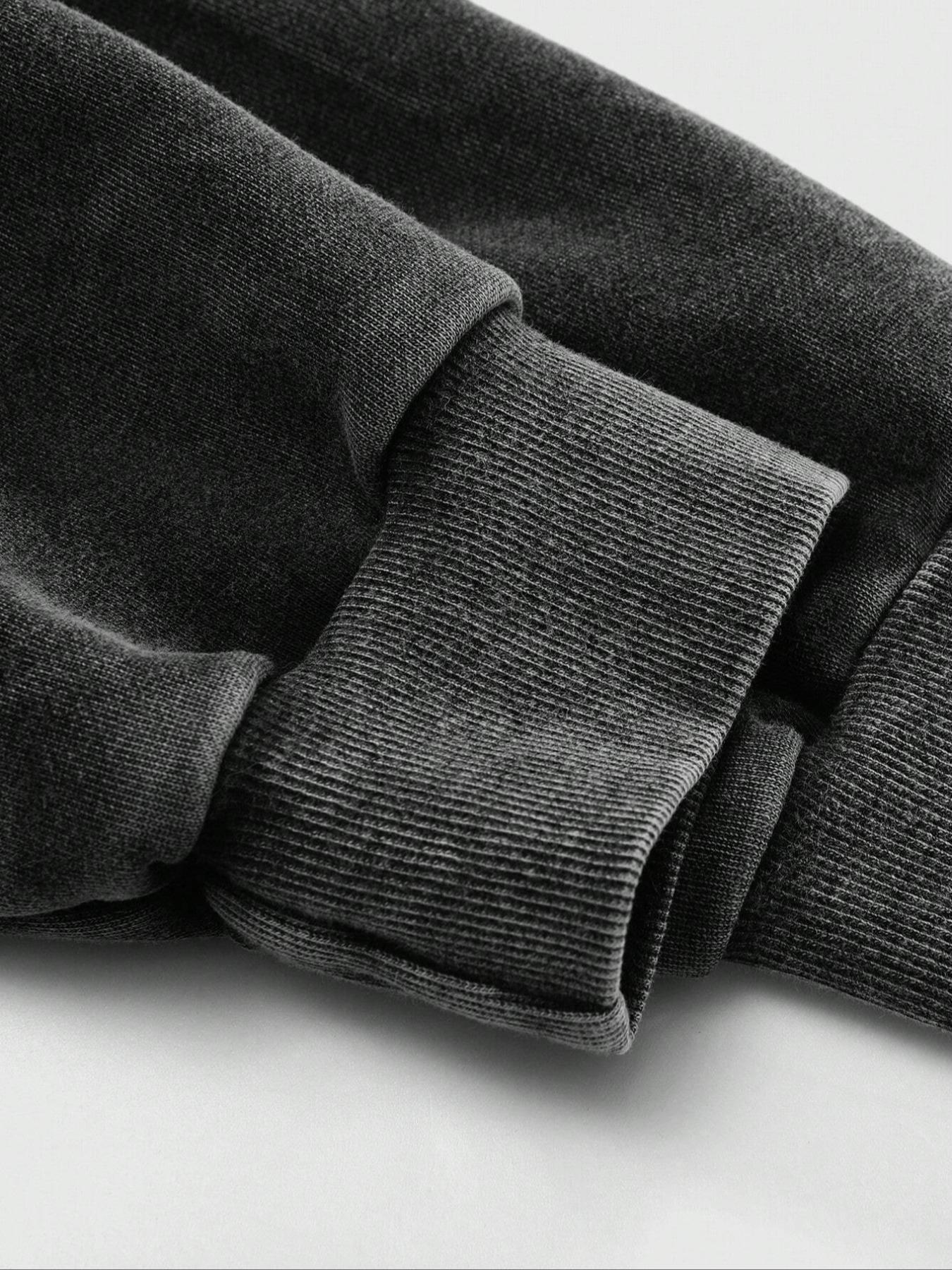 TikTok Trending Christian - Themed Cropped Hoodie, Black Vintage Style with Praying Angel and Cross Graphic Print, Made of Cotton,  Ideal for Edgy Faith - Inspired Outfits During TikTok Shop Black Friday Sales  and Christmas Gift Ideas