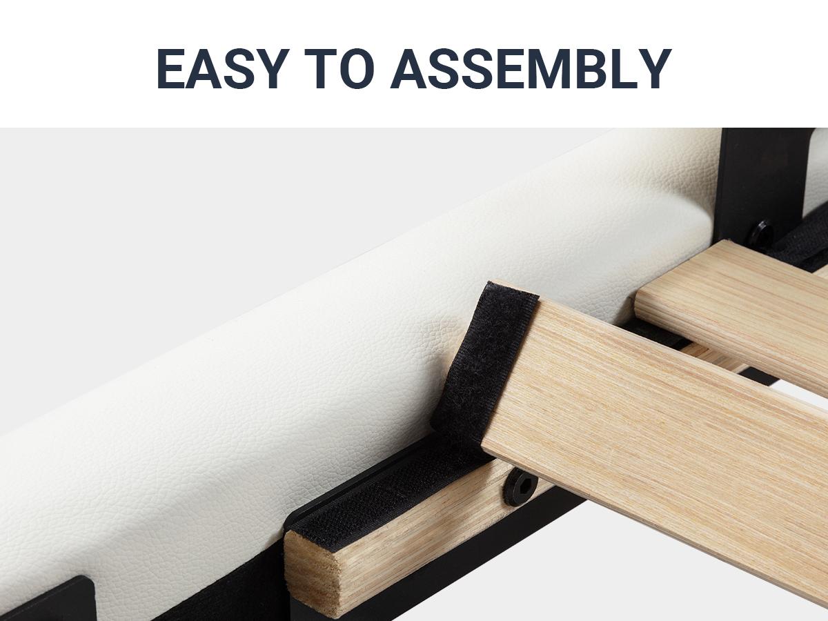 Allewie Full/Queen/King Size Bed Frame with Ergonomic & Adjustable Headboard, 【Frame Only No Mattress】Low Profile Modern Upholstered Platform Sleigh Design - No Box Spring Required, Grey/Black/White,#TikTokShopBlackFriday #Christmas Gifts Allewie Full/Queen/King Size Bed Frame with Ergonomic & Adjustable Headboard, 【Frame Only No Mattress】Low Profile Modern Upholstered Platform Sleigh Design - No Box Spring Required, Grey/Black/White,#TikTokShopBlackFriday #Christmas Gifts