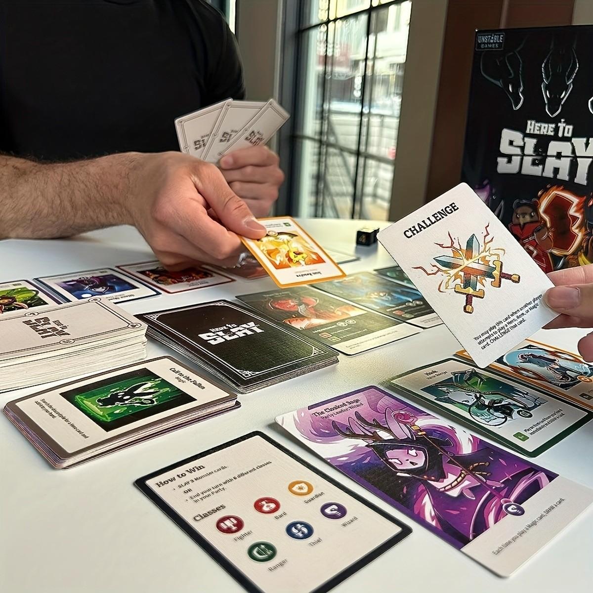 Here to Slay Tabletop Game, English Version, Strategy Card Game for 2-6 Players, Family Fun, Team Challenge, Logic & Strategy Skills