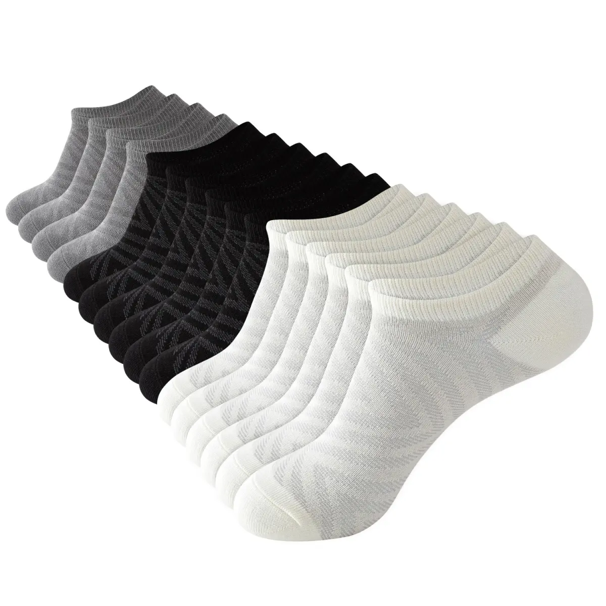 Sock Amazing Unisex Bamboo Rayon No Show Boat Socks 8 Pairs Black Ankle Sock for Men Women Non Slip Low Cut Sock Soft Casual Fashion Womenswear