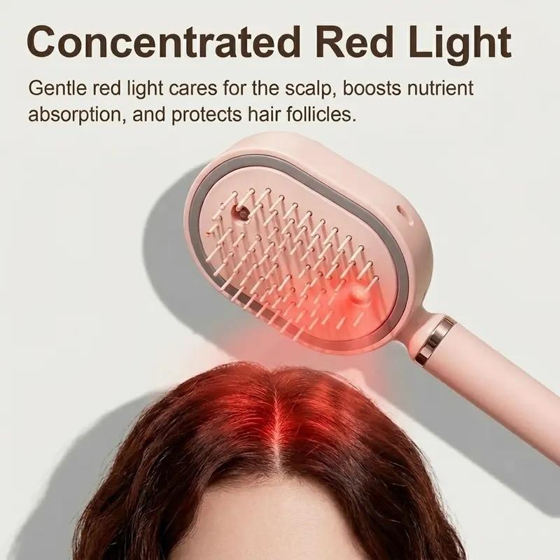 Electric spray air cushion massage comb, Anti tangle brush, self-cleaning, anti-tangling, anti-static, with a hairbrush attachment, combined with essential oil atomizing aromatherapy, it cares for hair and is a gift for ladies, Scalp Brush, Haircare Brush