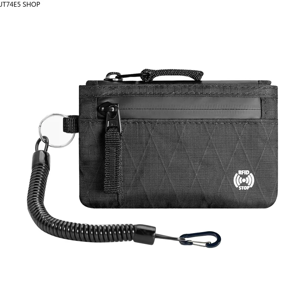 RFID Anti-Theft Blocking Passport Holder, Multi-Functional Neck Wallet Card Pouch with Key Pocket for Travel