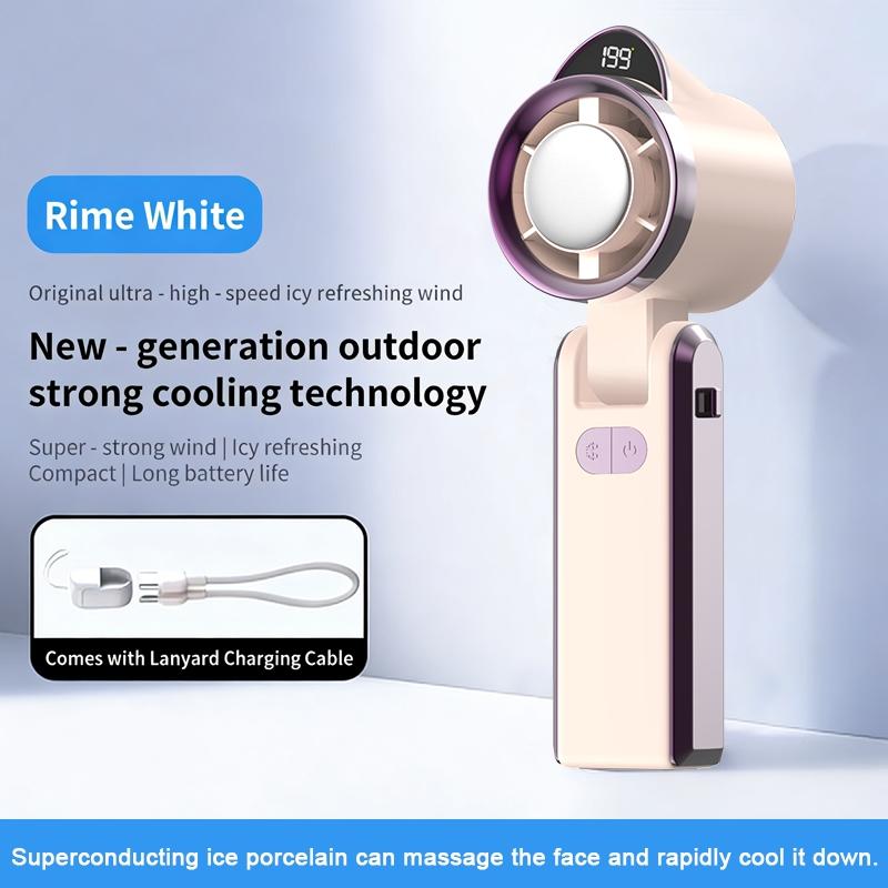 D28 Upgrade Ice Pack Cooling Portable Travel Fan Mini Pocket Handheld Rechargeable Turbine Battery Powered USB High Speed Fan for people
