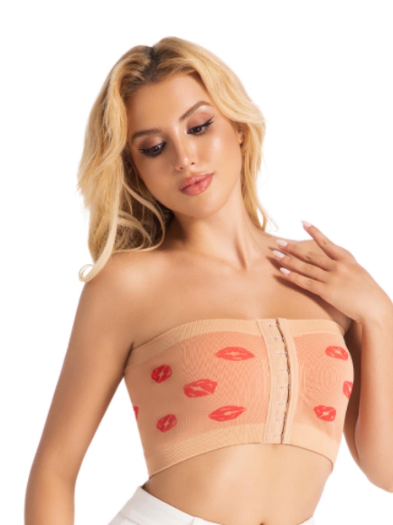 Beebloom Plus Size Strapless tube top, Non-slip, Supportive, Side breast shaping, Breathable, Summer essential