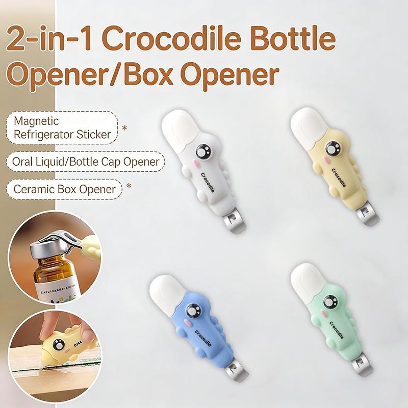 Magnetic Two-In-One Creative Cute Home Bottle Opener, Oral Liquid Beer Cap Opener, Refrigerator Magnet, Unboxing Tool