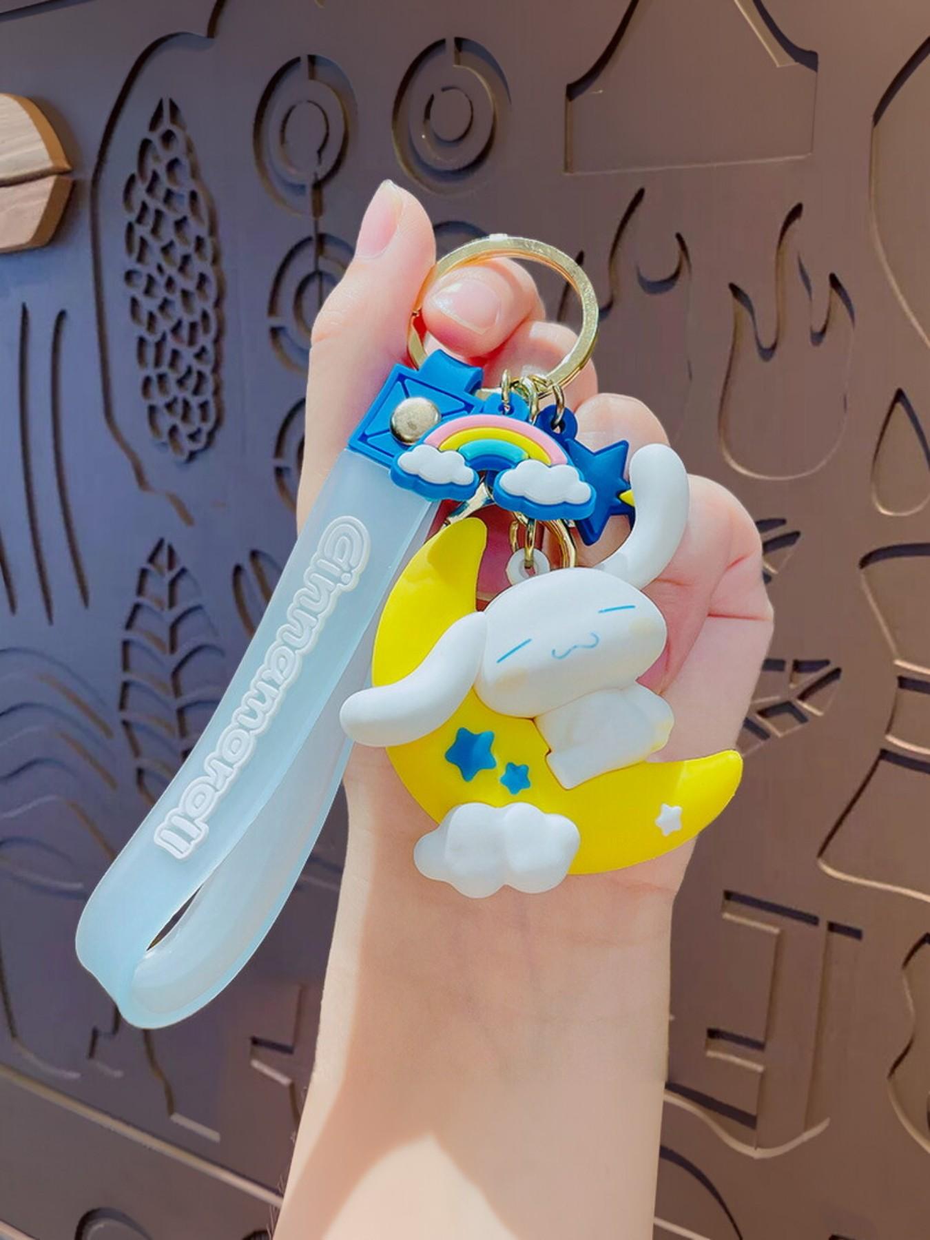 Creative Cartoon Universe Large Ear Dog Keychain, Cute Gingerbread Dog Car Bag Pendant, Small Gift, Holiday Gift, Fun Accessory