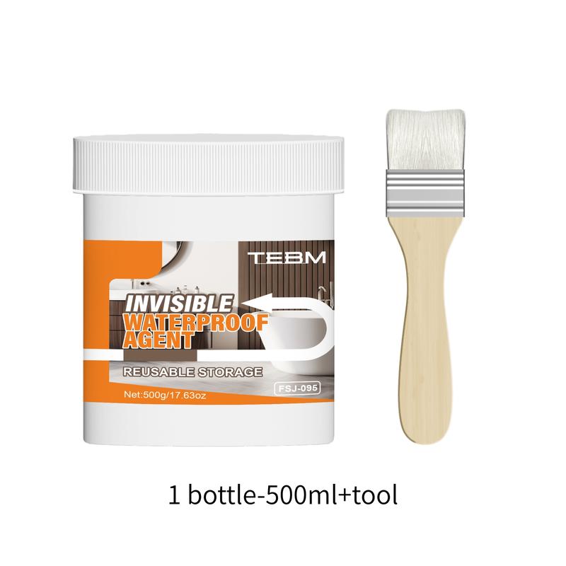 Transparent Waterproof Sealing Glue, Multi-Functional RV Roof Coating, Fast-Drying Flexible Breathable Sealant, for RV Roofs Windows Walls Tiles, Adhesive