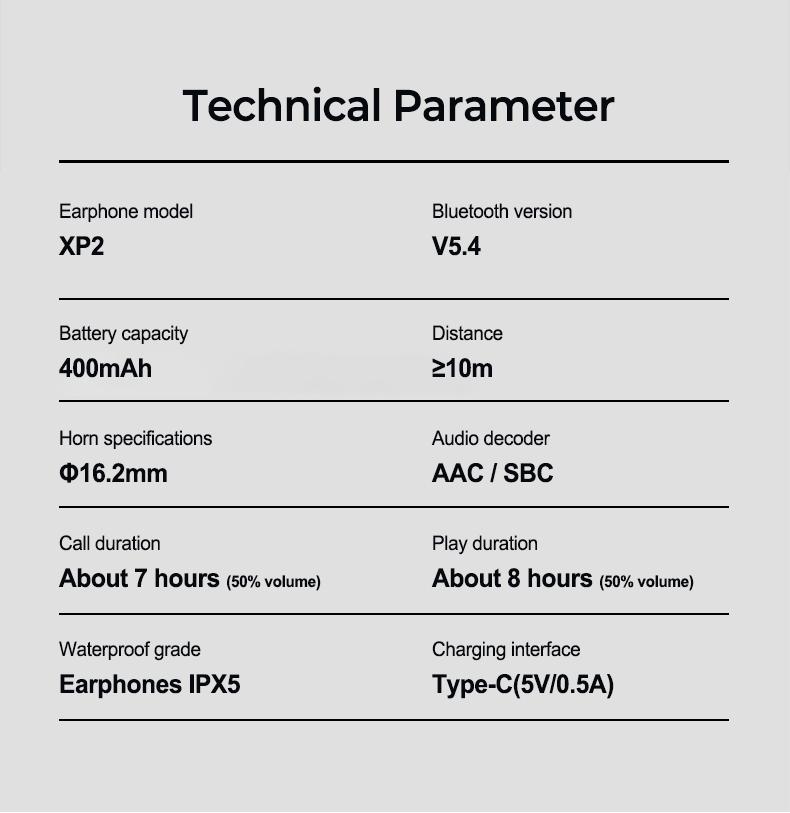 ERAZER OWS Touch Screen Earphone Bluetooth 5.4 Wireless Headphones Noise Canceling TF Card Headset HIFI Stereo Full-Color Display Multifunctional Earbuds With Mic