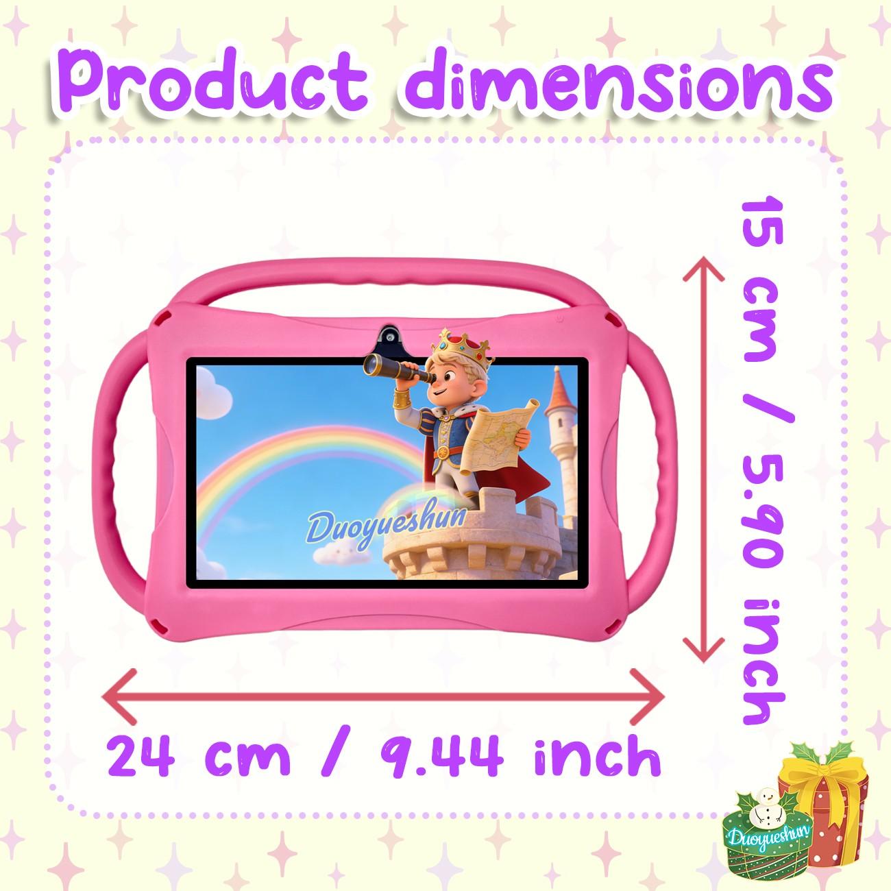 Surprise Arrival, 7-inch Android tablet, Touchscreen tablet, suitable for children, portable, 2GB RAM and 32GB ROM, 5G WiFi connectivity, educational, learning and entertainment device, available in pink and blue, gifts for children