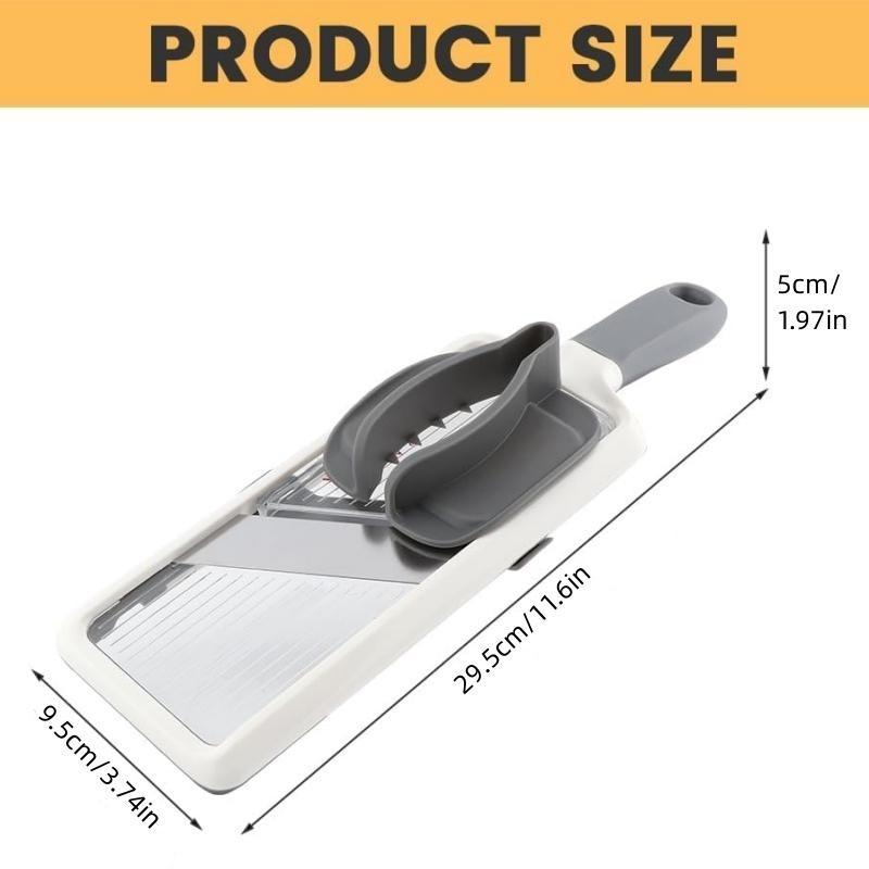 Mandoline Slicer for Kitchen, Multifunctional Handheld Mandoline Slicer, Adjustable Stainless Steel Blade Vegetable Cutter with Comfort Grip, Easy To Clean, Slicers for Fruits and Vegetables, Kitchen Gadgets, Utensils
