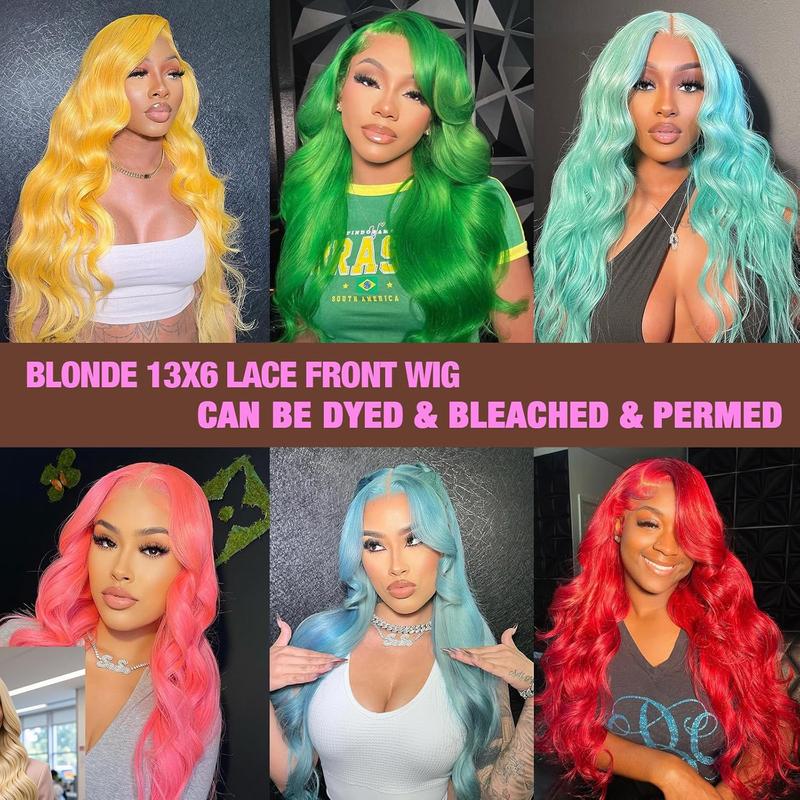 Tuneful 180% Density 613 Blonde HD Transparent 13x6 Lace Frontal Hair Wigs For Women Hot Red Straight Pre Plucked 613 Lace Front Hair Wigs P4/27 Hair Wig Neon Red Color