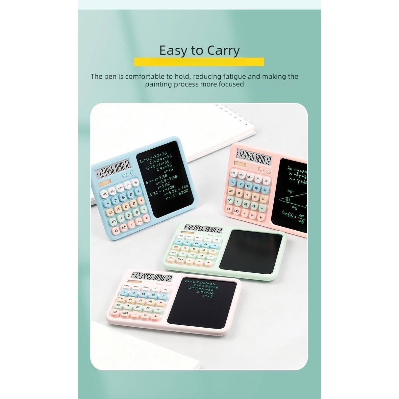 Portable Multifunctional Calculator with Handwriting Board / Dual Power /for Students Exams or Office Daily Use
