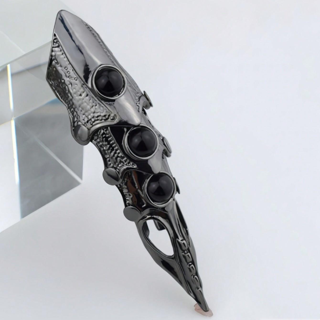 Original Style Dark Finger Joint, Bionic Mechanical Hand, Adjustable & Detachable Armor, Ring Joint, Halloween Prop, Party Accessory, Party Supplies, Party Favor