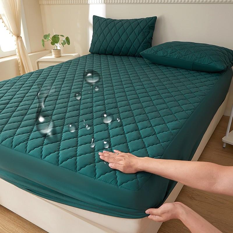 2/3pcs Waterproof Mattress Protector, Deep Pocket for 30cm Depth, Soft and Breathable, Washable, Suitable for Bedroom, Guest Room, Apartment, Dormitory