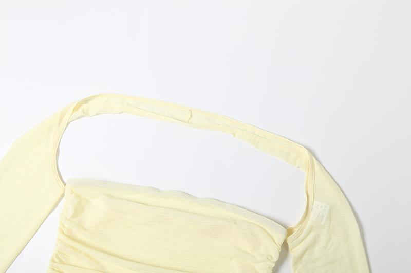 DOUCIU Summer Bachelorette Party Sexy Hot Personality Cool Mature Women'S Thin Mesh See-Through Mini Hip Wrap Dress