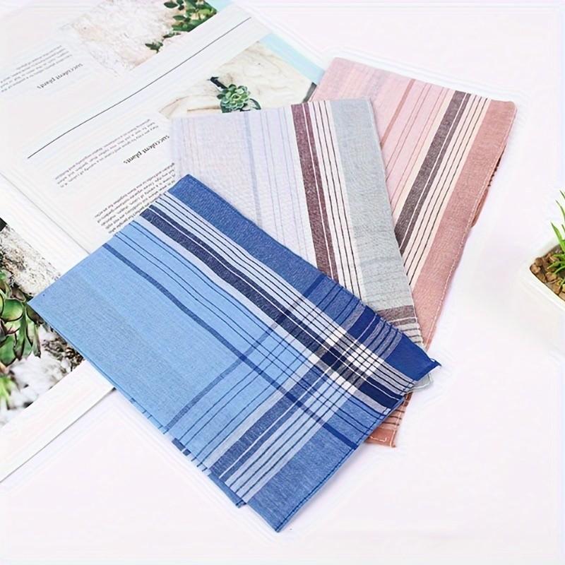 12 /24Pcs Men's Handkerchiefs, Soft and High-Quality Men's Handkerchiefs, Elegant Design for Daily Use, Perfect Gift Idea for Him