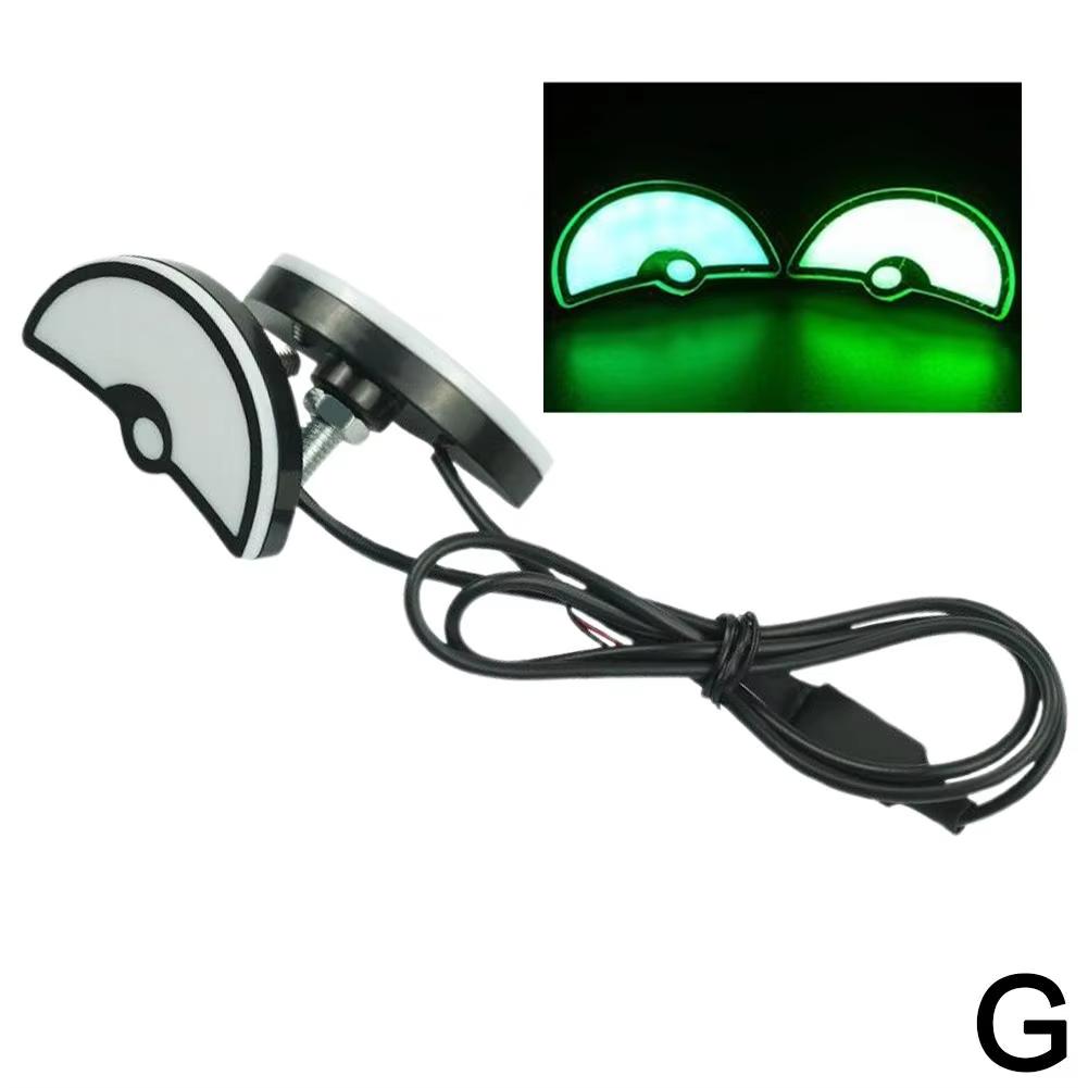 Universal Motorcycle LED Devil'Eyes Lights Demon Eyes Headlight Motorcycle Mini Projector Lens Lamp Car Decoration Lights