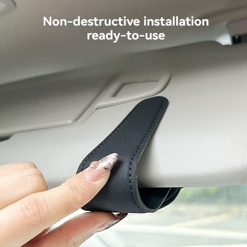 Car Sun Visor Eyeglass Holder, Cute Coal Spirit Design, Strong Magnetic Stand, Car Interior Accessory (), Fun Design, Safe Magnetic Fixing