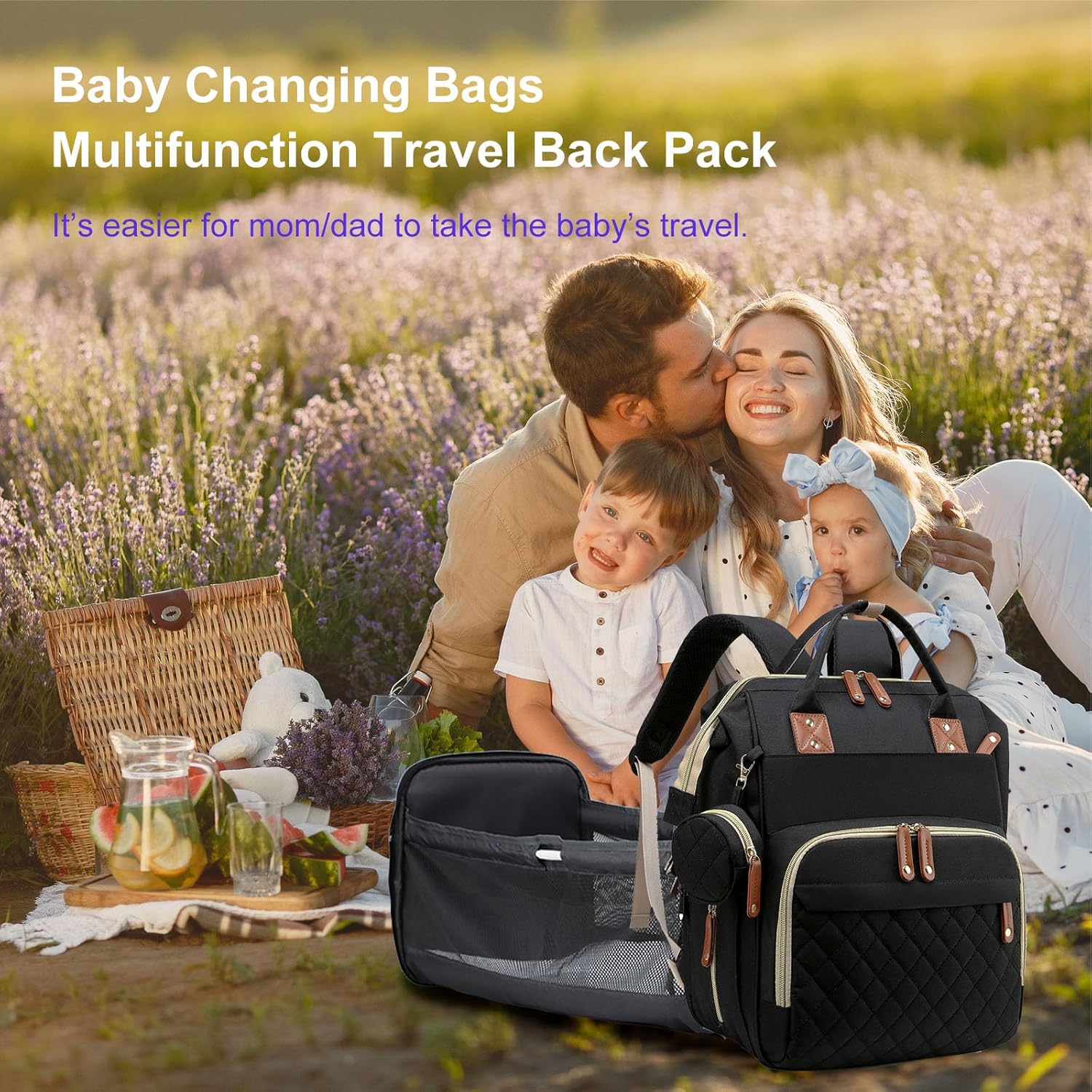 Large Capacity Mommy Bag, Multifunctional Portable Maternity Shoulder Bag, Lightweight Baby Diaper Bag with Multiple Compartments, Travel Diaper Tote