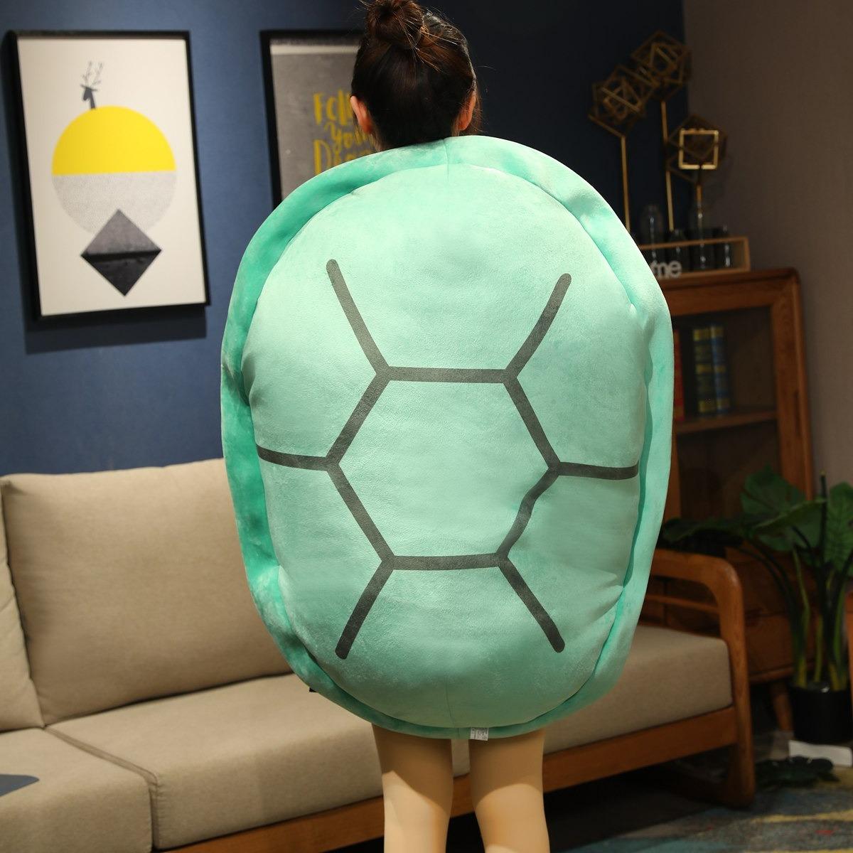 Wearable Turtle Shell Pillows, Turtle Plush Pillow Soft Huggable Animal Costume for Kids Adults , Plush Toy Funny Dress Up Creative Gifts