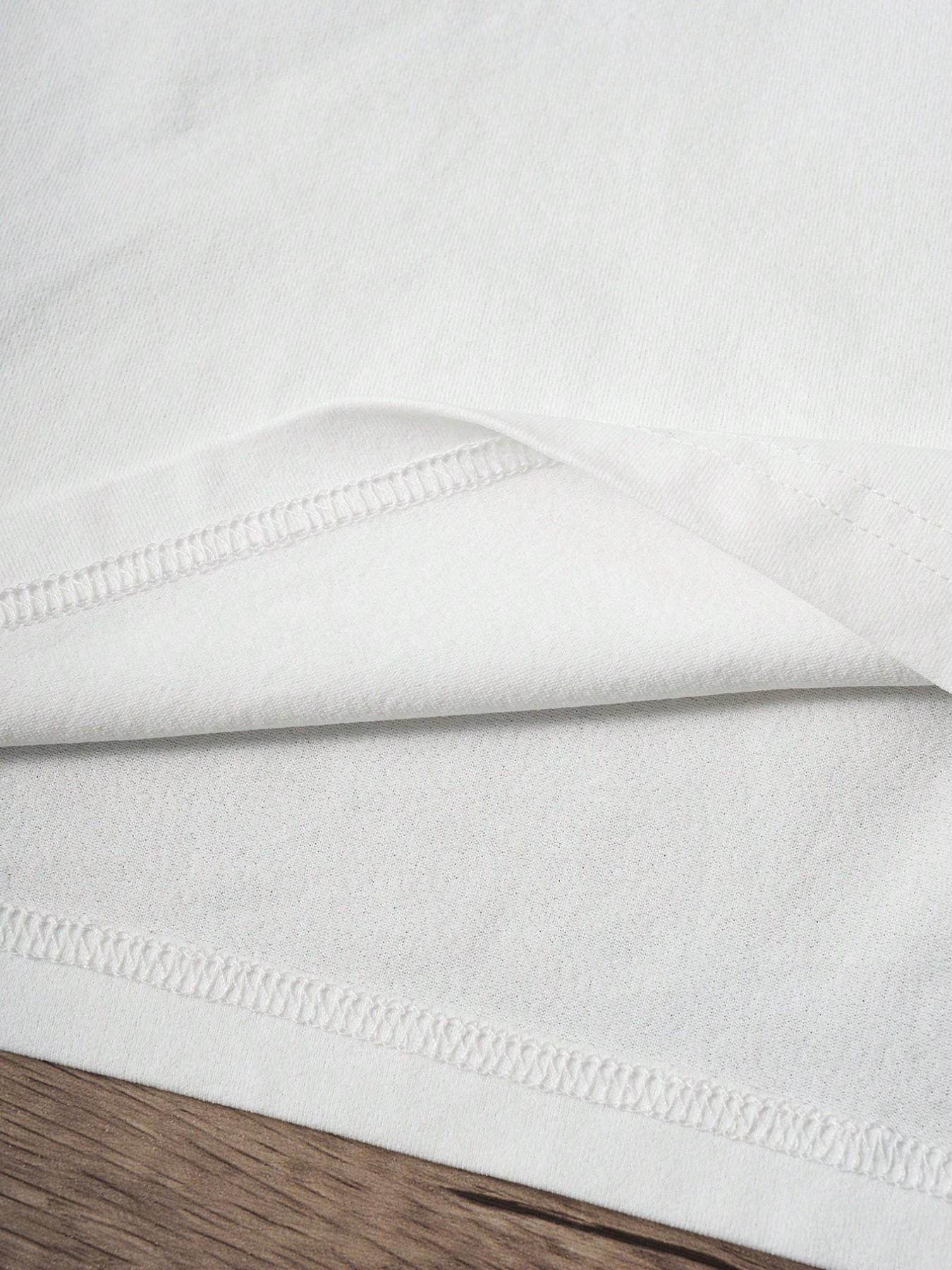 Men's Summer Best-Seller Collection: Coconut Tree Print, White and Pink Color-Blocked Casual Two-Piece Men's Sports Set  Perfect for everyday casual wear and running, loose-fitting and breathable