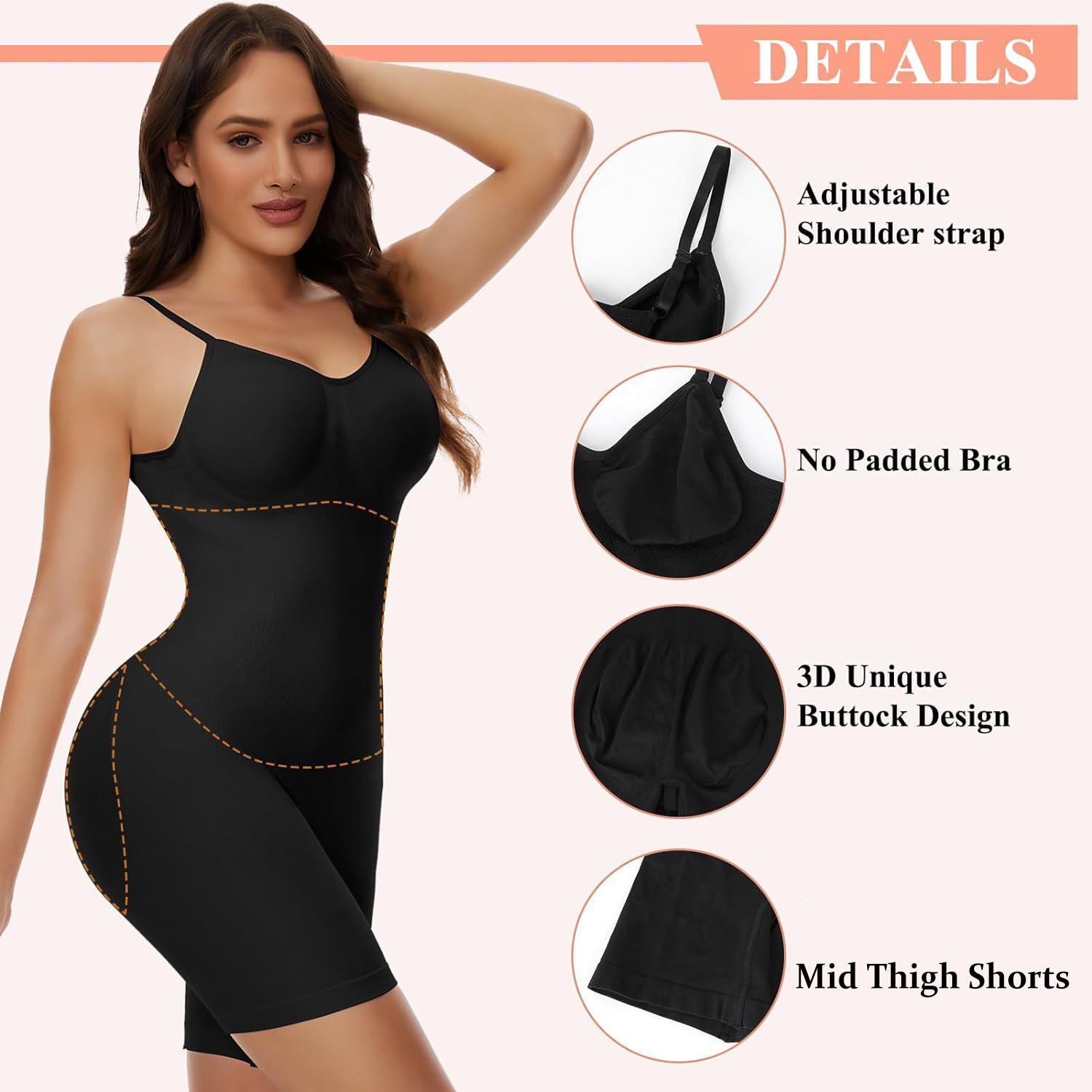 Backless Shapewear Bodysuit for  Low Back Tummy Control Butt Lifting Full Body Shaper  Body Suit Womenswear Basic Minimalist