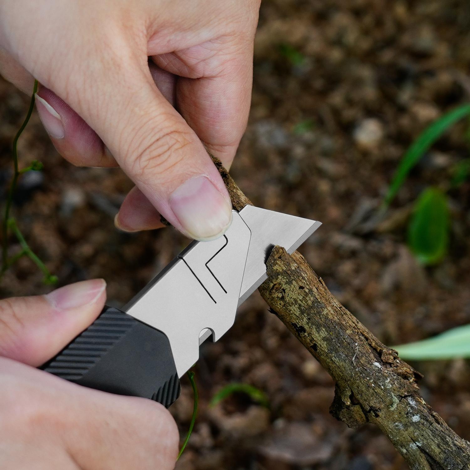 Aluminum Alloy Outdoor Knife Set, Craft Knife, Portable Knife, Window Breaker, Multi-Function Cutting Tool, Durable & Versatile, Outdoor Multifunctional Tools