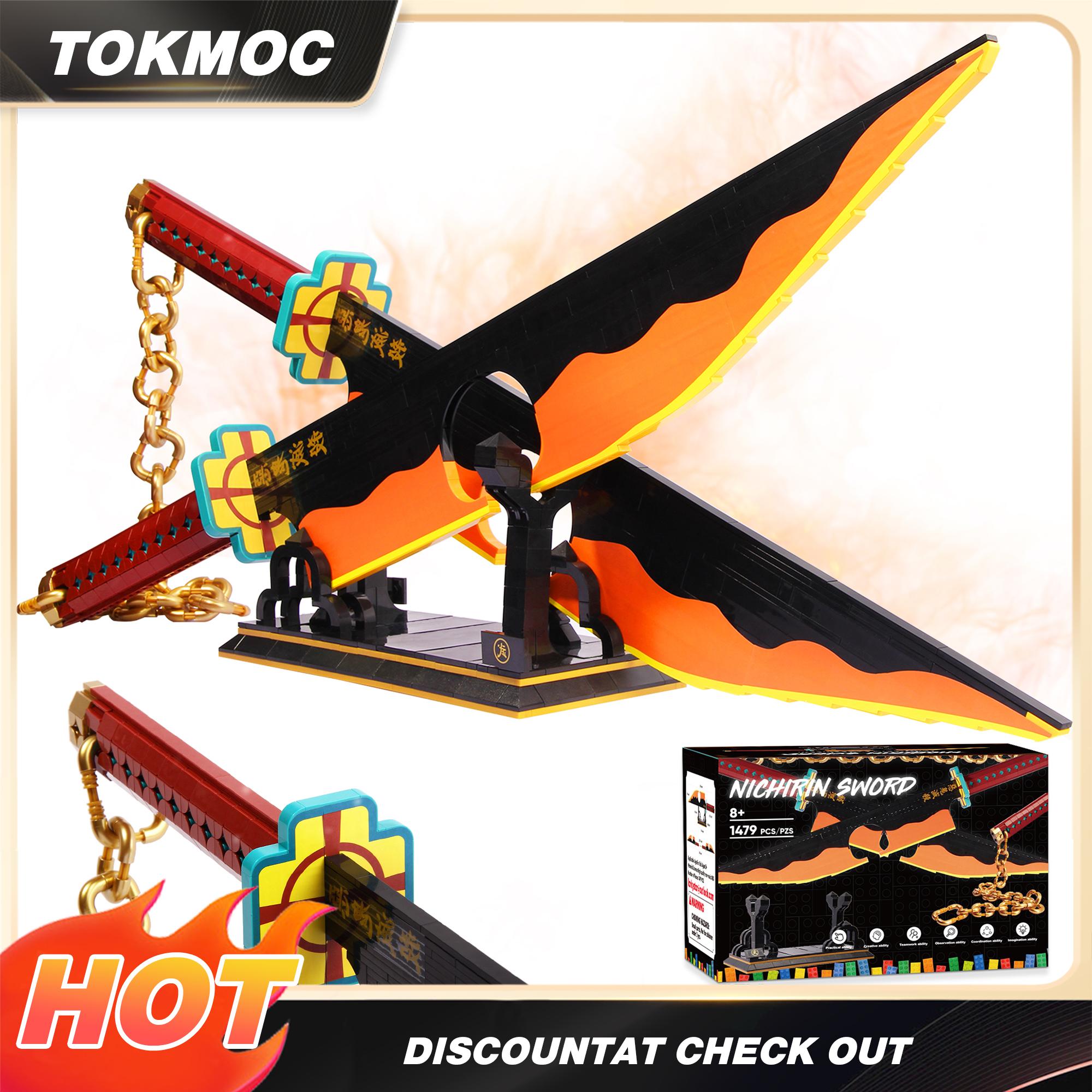 TOKMOC DemonS Building Block Set with Stand,Handmade Cosplay Anime Toy,Collecting Building and Gifting Model for Anime fans,Home Decoration,For aged 12 and above,Stress relief toy