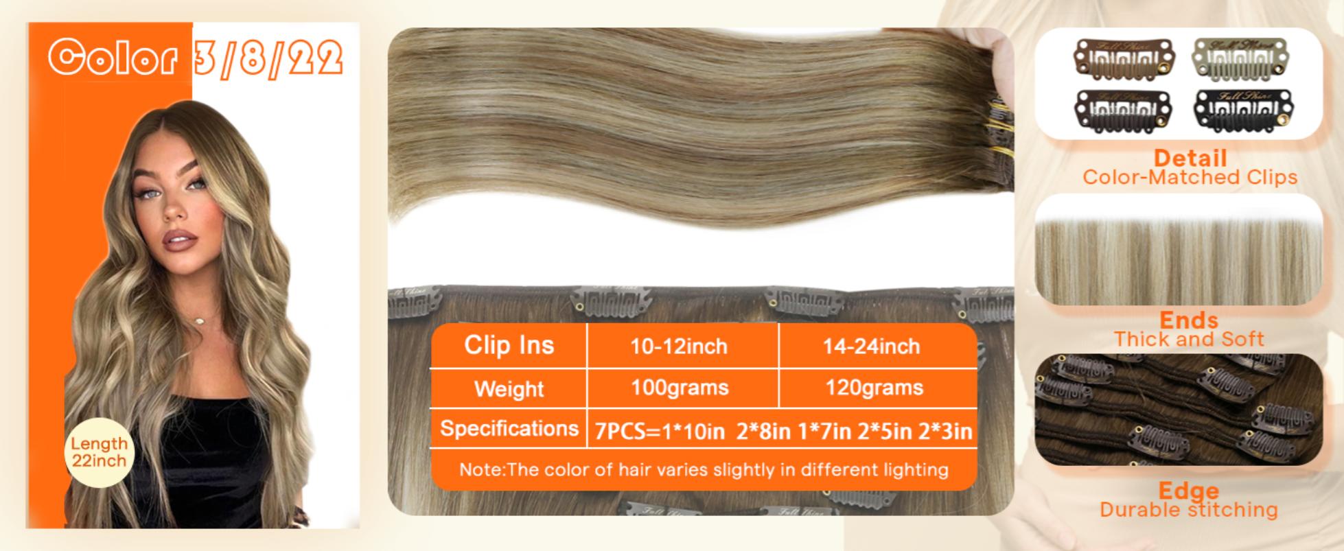 Full Shine Lace Clip in Hair Extensions Real Human Hair 3 Pcs Clip ins 50Gram for Women Full Shine Lace Clip in Hair Extensions Real Human Hair 3 Pcs Clip ins 50Gram for Women