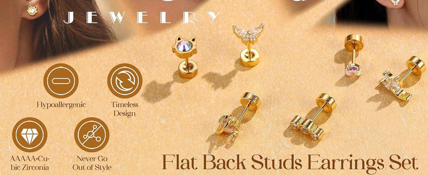 24Pcs Cartilage Earrings for Women Men 20G Surgical Steel Flat Back Stud Earrings CZ Helix Conch Small Flatback Earrings Hypoallergenic Nap Earrings 24Pcs Cartilage Earrings for Women Men 20G Surgical Steel Flat Back Stud Earrings CZ Helix Conch Small Flatback Earrings Hypoallergenic Nap Earrings